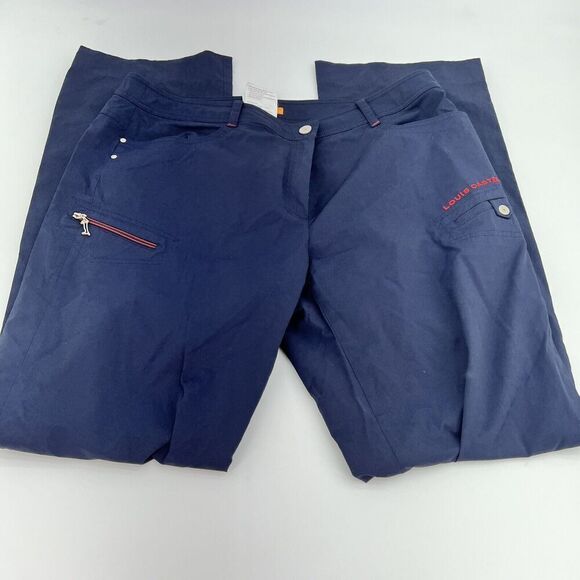 Louis Castel Blue Golf Pants Size 76 Waist 32 - Picture 1 of 5